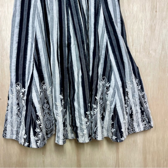 PLENTY by TRACY REESE EMBROIDERED STRIPE FLARE DRESS SZ 0 - Picture 5 of 10